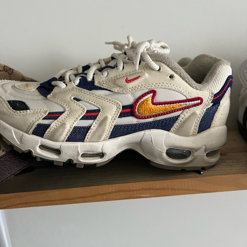 Nike Kids Sneakers - Cream and Blue